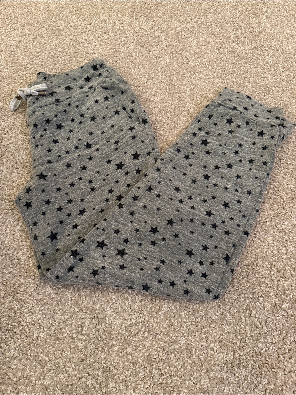 Splendid Gray Star Print Jogger Pants